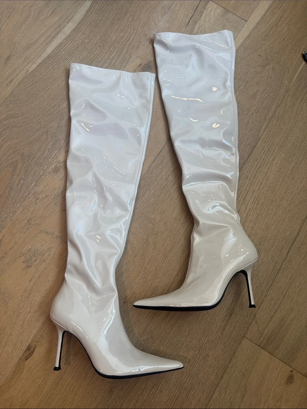 Jeffrey Campbell Pushover Pointed Toe Over the Knee Boot
